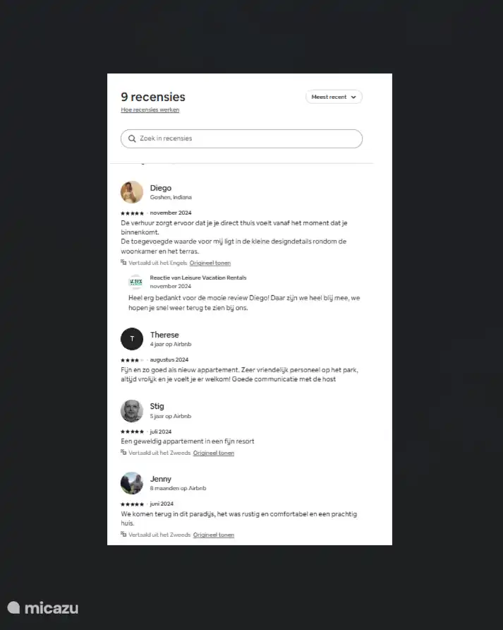 Bewertungen von Booking und Airbnb sind großartig!