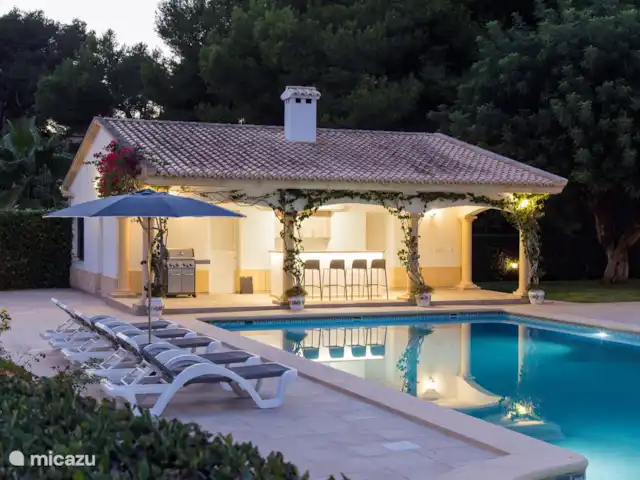 Villa El Tosalet  | Espagne, Costa Blanca, Jávea - villa Cuisine extérieure la nuit