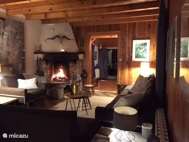 Le Hibou Vert  | France, Haute-Savoie, Saint-Gervais-les-Bains - maison de vacances Salon (coin salon) avec cheminée