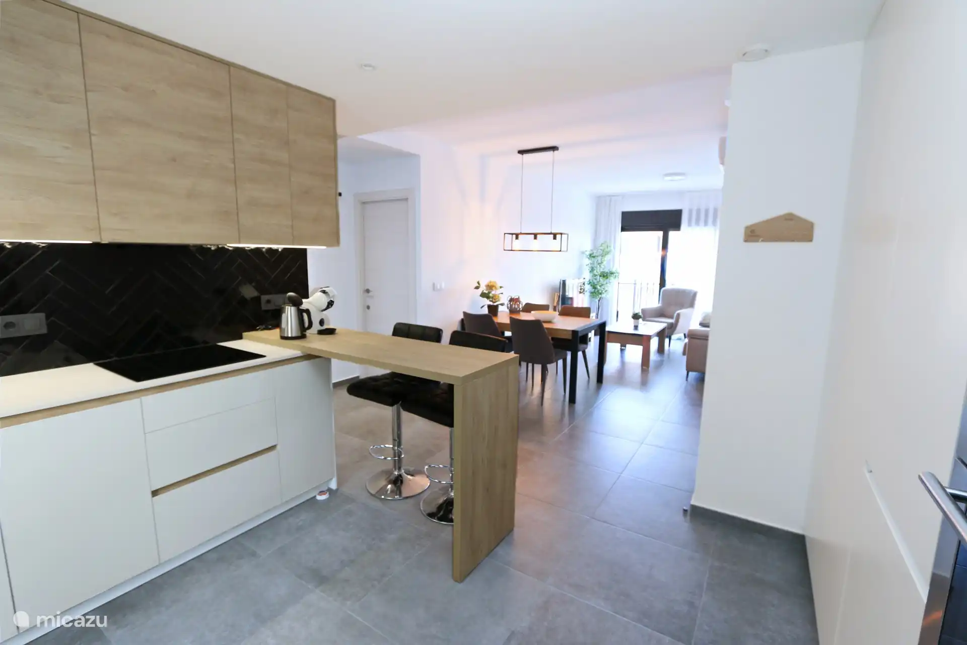 The kitchen of the apartment.