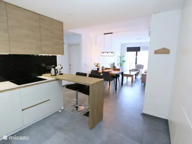 Marau Beach Resort met zeezicht huren in Spanje, Costa Cálida, San Javier - appartement De keuken van het appartement.