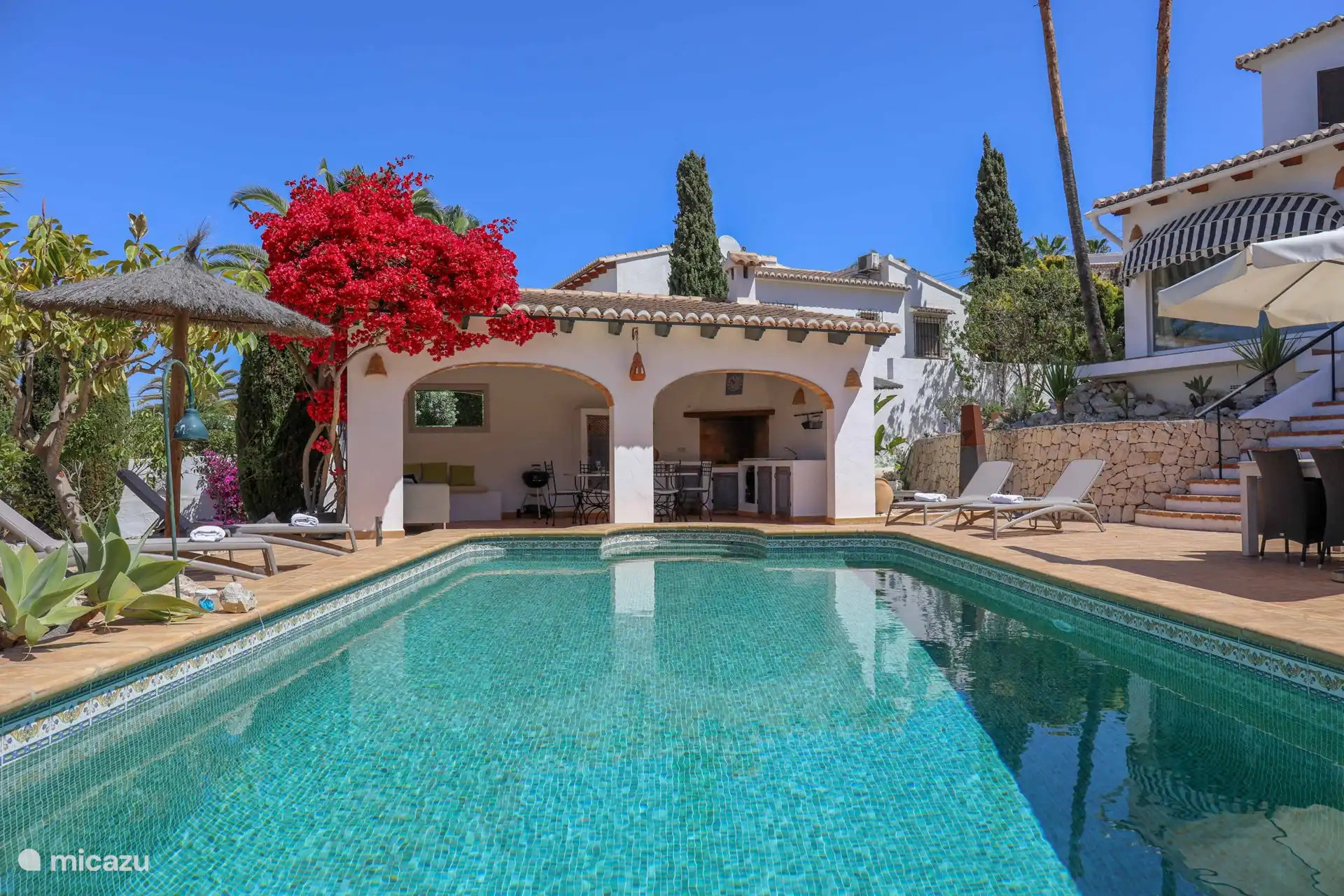 View of the outdoor kitchen