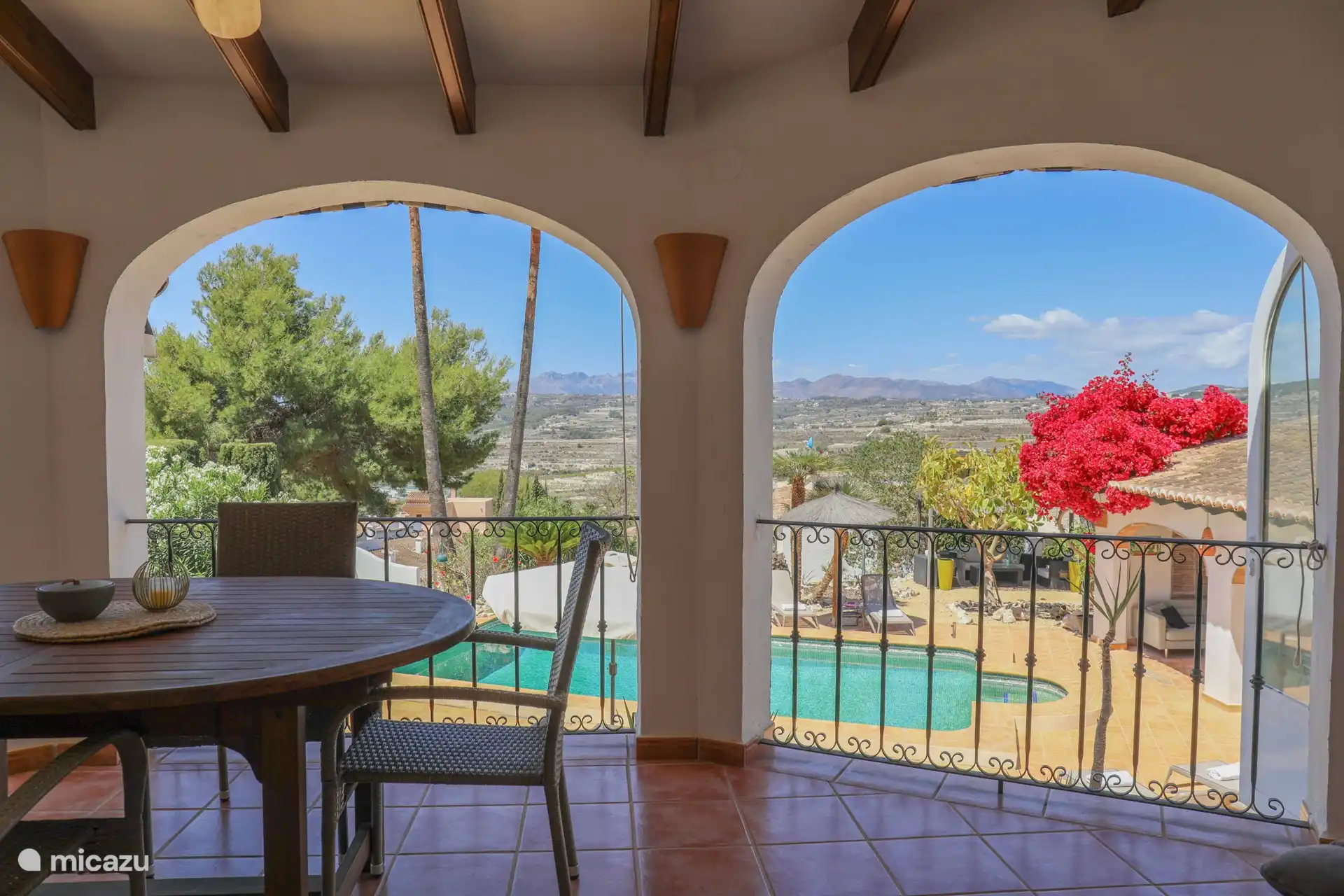 View from the house on the green valley