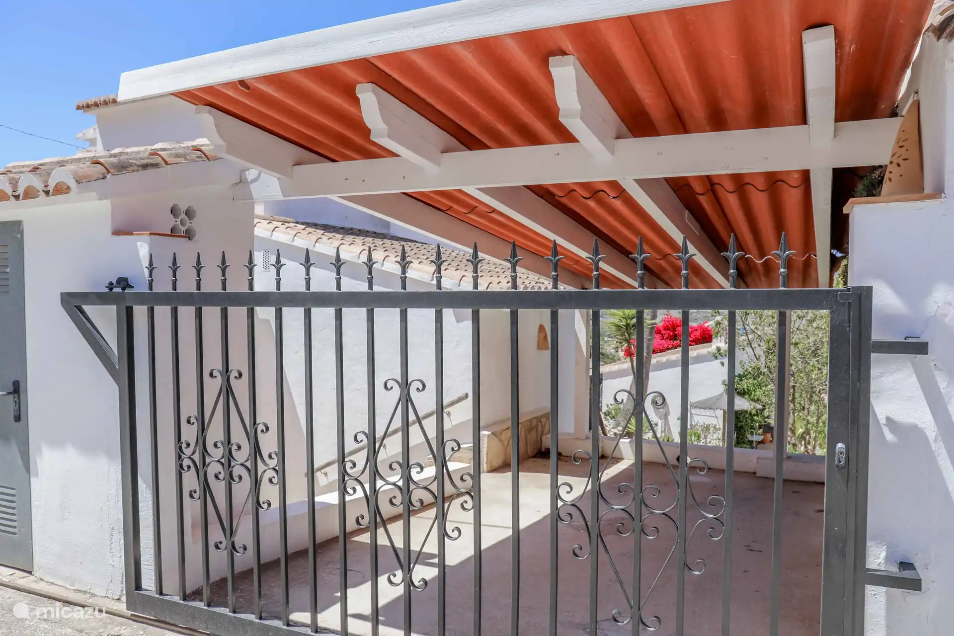 Fence at parking lot