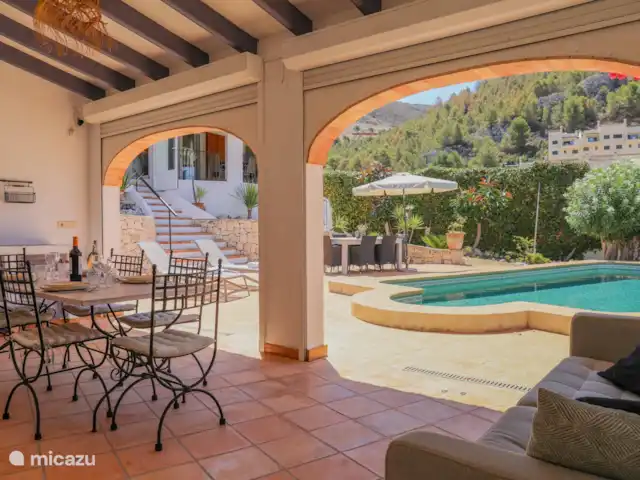 Villa Dadores | Espagne, Costa Blanca, Benitachell - villa Vue depuis la cuisine extérieure