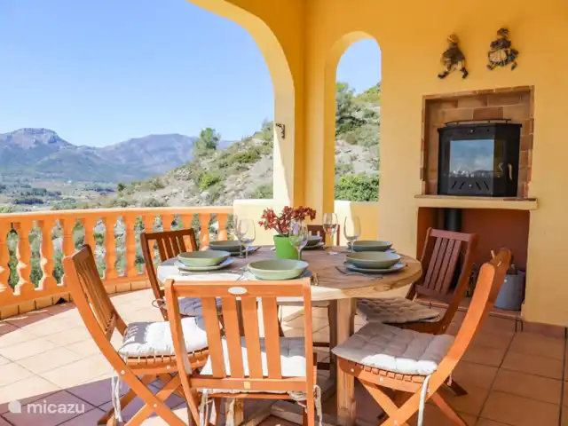 Villa Valle Hermoso | Espagne, Costa Blanca, Alcalali - villa Coin salon pour dîner avec vue