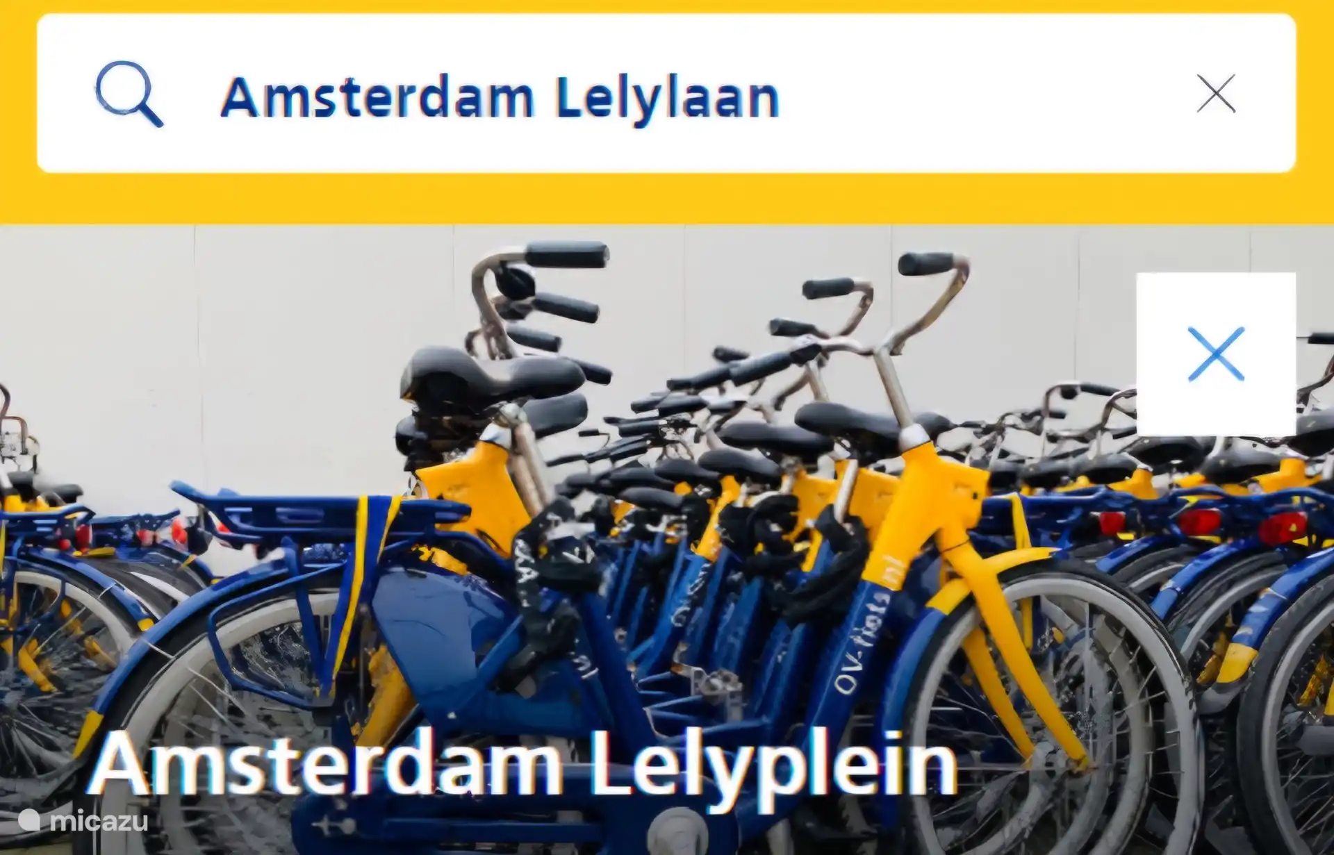 Am Bahnhof Lelylaan können Sie Fahrräder mieten und von dort aus durch die Stadt und danach bequem zurück zur Unterkunft radeln. 