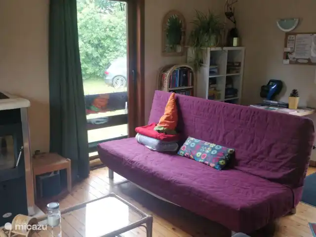 Wandelen, België, Ardennen, Blaimont, bungalow Arduena - Het Ardennetje Slaapbank