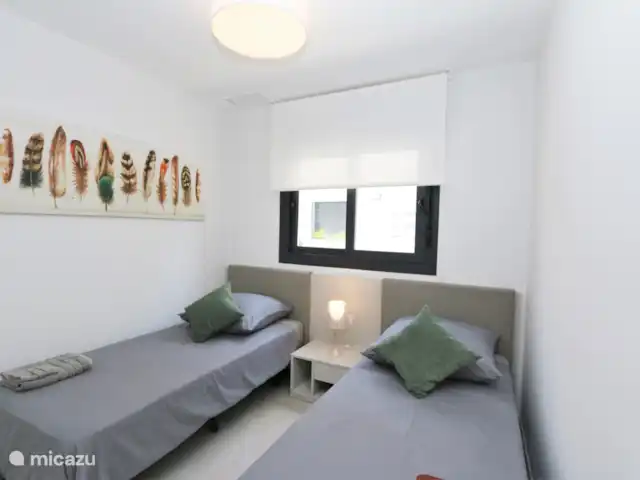 Flamenca Village Resort près de la plage | Espagne, Costa Blanca, Orihuela Costa - appartement Chambre avec deux lits simples