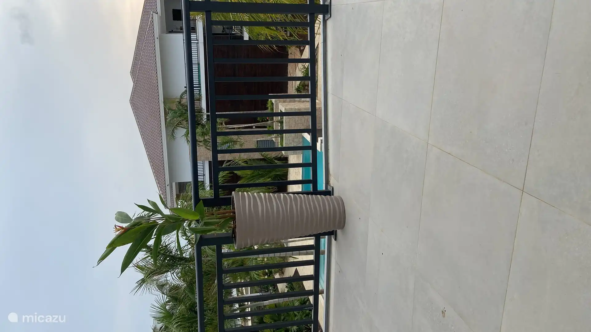 Blick auf den Hofgarten von der Seitenterrasse