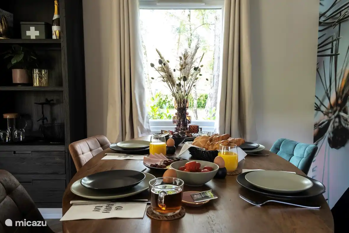Delicioso desayuno por la mañana.