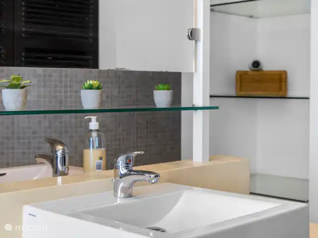 Pueblo de las Tierras Acuáticas, Casa Cascaya en Bonaire, Bonaire, Kralendijk - casa vacacional Baño dos