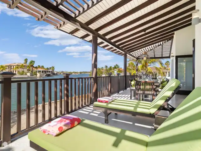 Pueblo de las Tierras Acuáticas, Casa Cascaya en Bonaire, Bonaire, Kralendijk - casa vacacional Terraza exterior