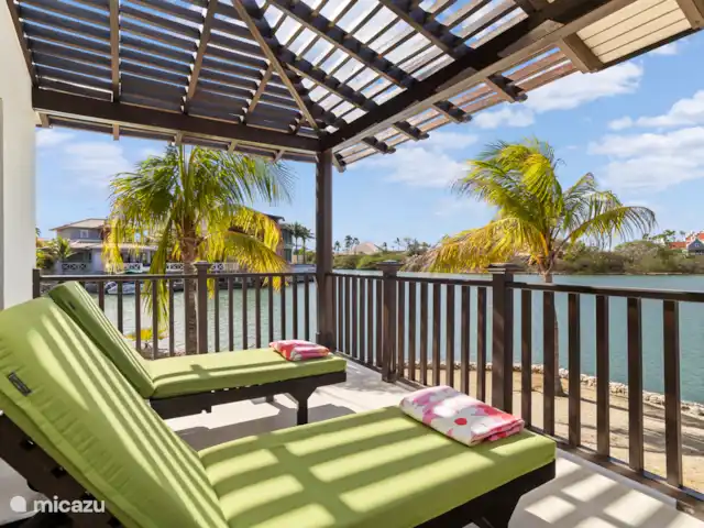 Pueblo de las Tierras Acuáticas, Casa Cascaya en Bonaire, Bonaire, Kralendijk - casa vacacional Terraza exterior