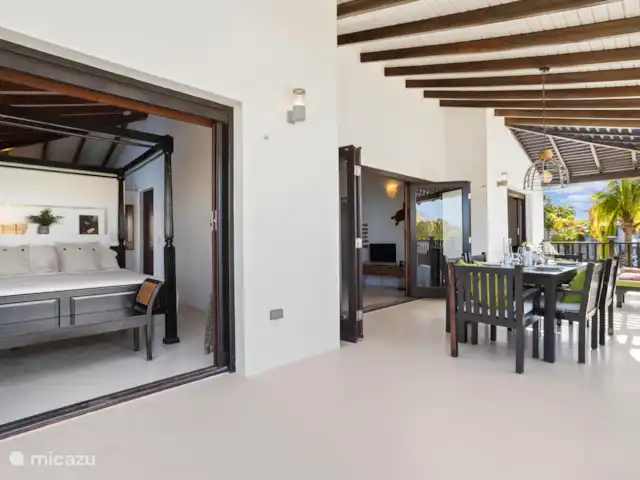Pueblo de las Tierras Acuáticas, Casa Cascaya en Bonaire, Bonaire, Kralendijk - casa vacacional Terraza exterior