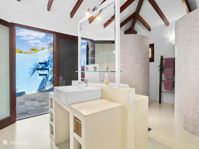 Pueblo de las Tierras Acuáticas, Casa Cascaya en Bonaire, Bonaire, Kralendijk - casa vacacional Baño dos