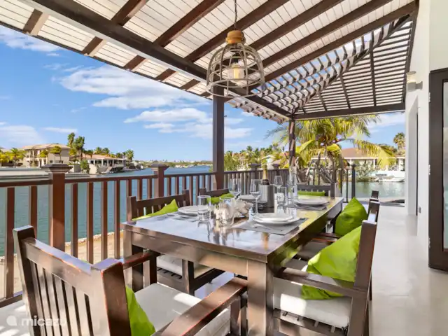 Pueblo de las Tierras Acuáticas, Casa Cascaya en Bonaire, Bonaire, Kralendijk - casa vacacional Terraza exterior