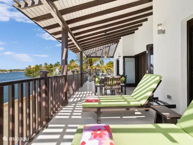 Pueblo de las Tierras Acuáticas, Casa Cascaya en Bonaire, Bonaire, Kralendijk - casa vacacional Terraza exterior