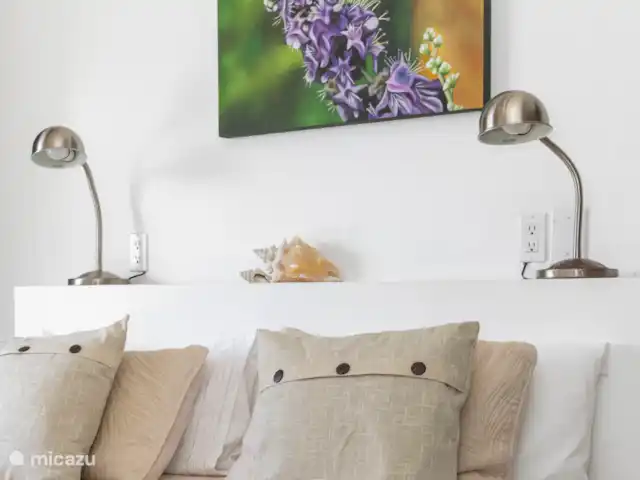 Pueblo de las Tierras Acuáticas, Casa Cascaya en Bonaire, Bonaire, Kralendijk - casa vacacional Dormitorio uno