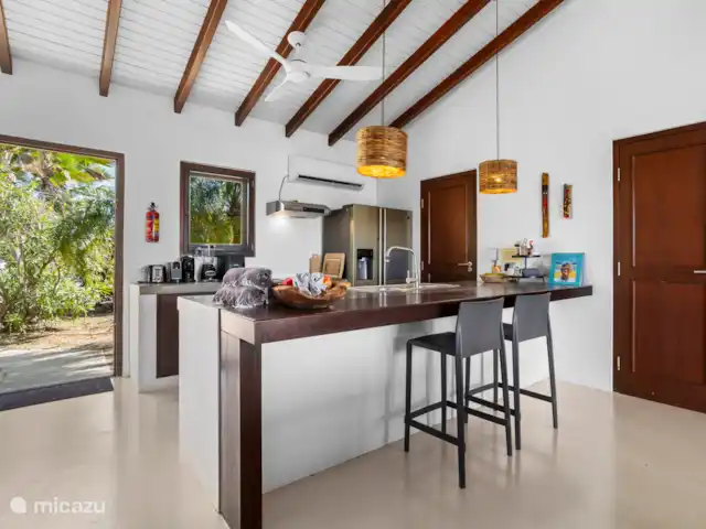 Pueblo de las Tierras Acuáticas, Casa Cascaya en Bonaire, Bonaire, Kralendijk - casa vacacional Cocina