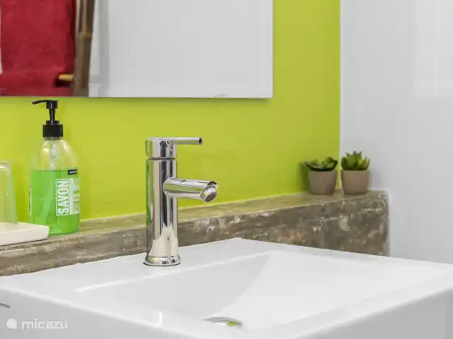 Pueblo de las Tierras Acuáticas, Casa Cascaya en Bonaire, Bonaire, Kralendijk - casa vacacional Baño uno