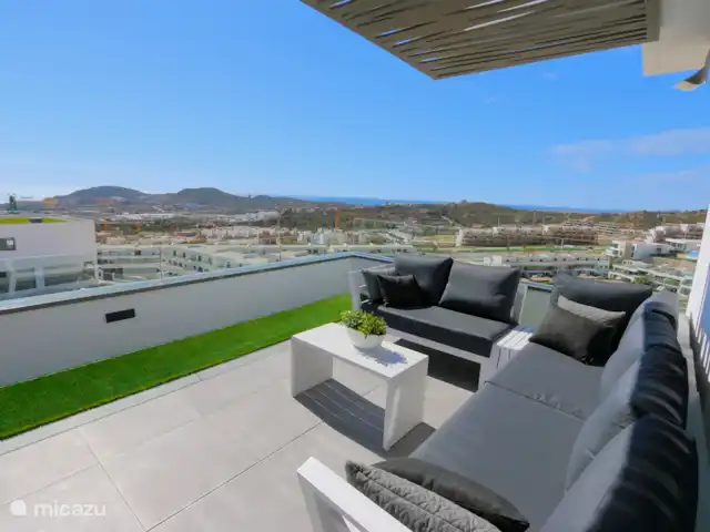 Seascape Resort Finestrat Benidorm | Espagne, Costa Blanca, Finestrat - appartement Salon sur le balcon