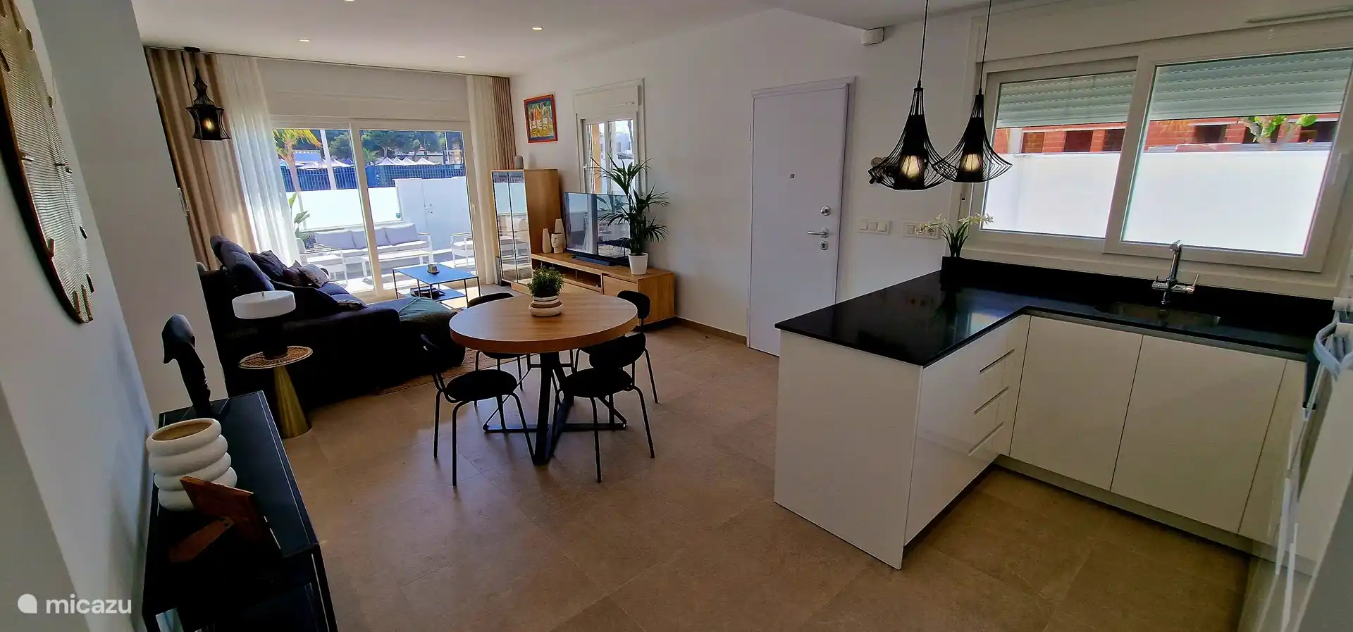 La mesa es extensible