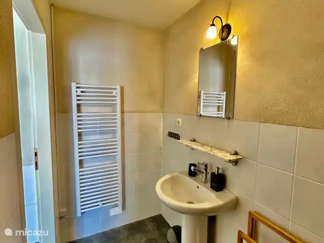 La Bergerie y su piscina privada en Francia, Alta Viena, Château-Chervix - casa de campo / castillo Baño 2
