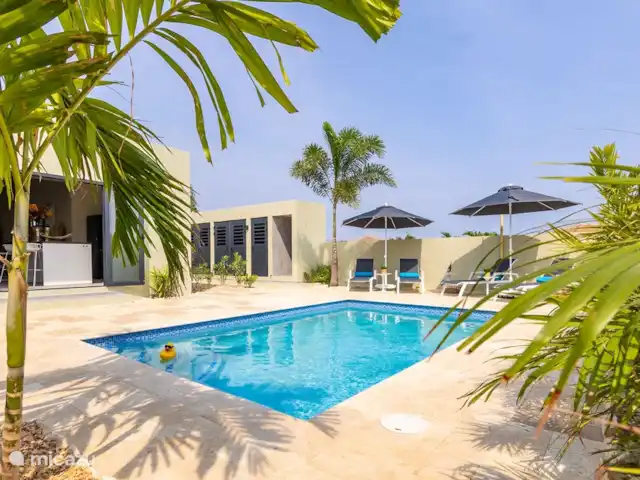 Location de Vacances Curaçao, Banda Ariba (est), Mambo Beach, villa - Villa Dushi Mambo Jardin avec belle piscine