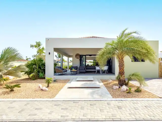 Location de Vacances Curaçao, Banda Ariba (est), Mambo Beach, villa - Villa Dushi Mambo Vue de face de la villa