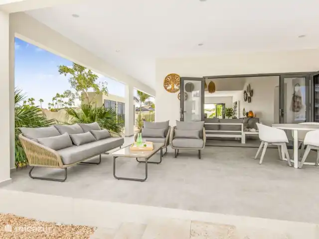 Location de Vacances Curaçao, Banda Ariba (est), Mambo Beach, villa - Villa Dushi Mambo Pour le porche avec une belle brise