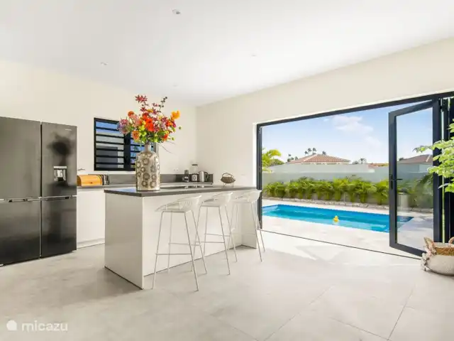 Location de Vacances Curaçao, Banda Ariba (est), Mambo Beach, villa - Villa Dushi Mambo Cuisine entièrement équipée
