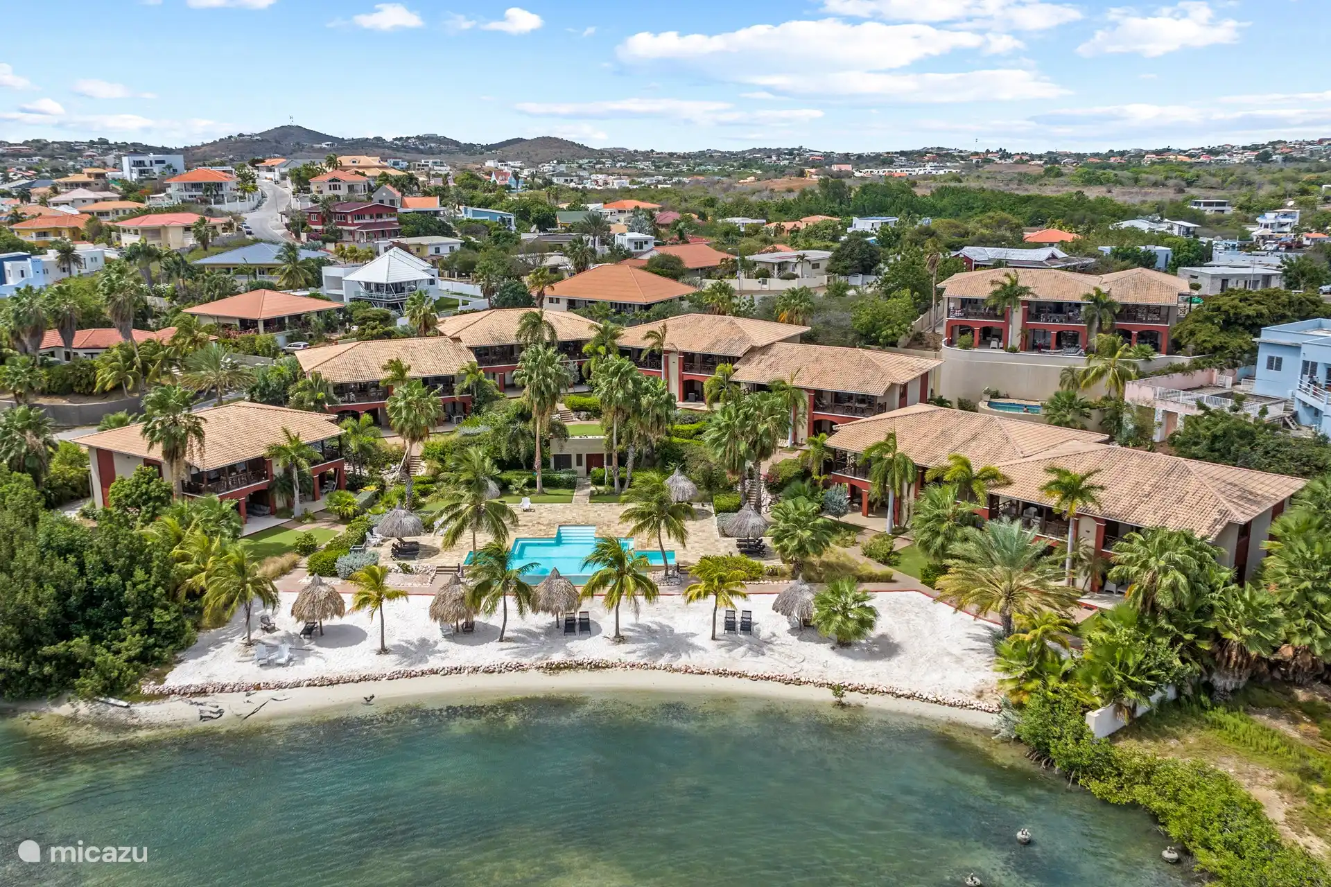 Blick aus der Vogelperspektive über das Resort.