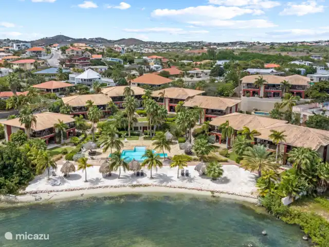 Quartier Jan Thiel | appartement E8 | Curaçao, Banda Ariba (est), Spaanse Water - appartement Vue plongeante sur le resort.