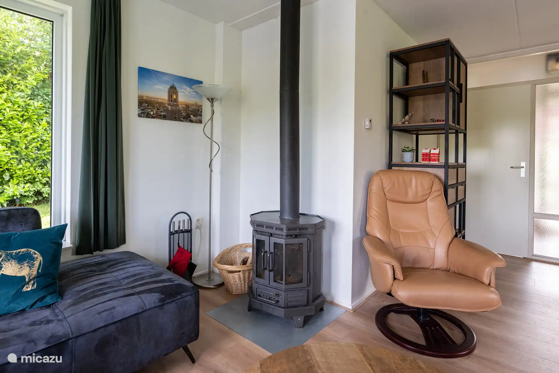 Vue du poêle à bois