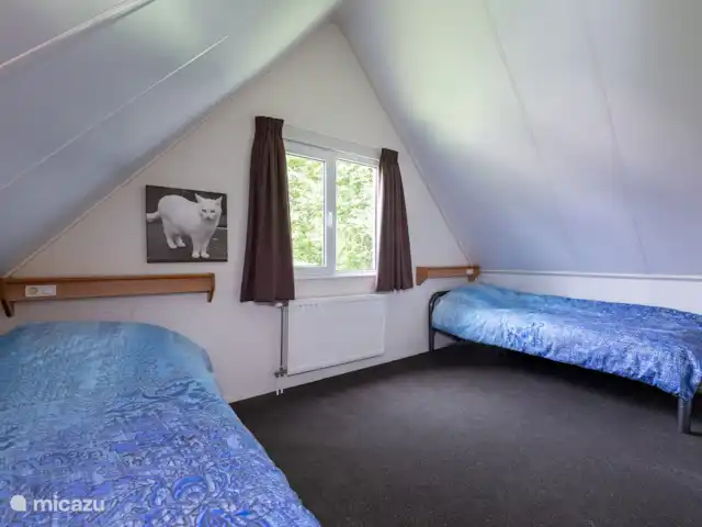 Casa de campo para pescar y montar en bicicleta 5* en Países Bajos, Drente, Westerbork - casa vacacional Dormitorio 1 en planta alta
