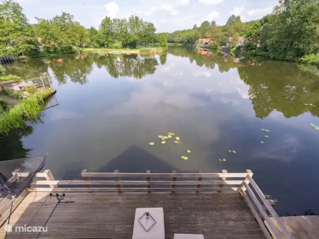 Casa de campo para pescar y montar en bicicleta 5* en Países Bajos, Drente, Westerbork - casa vacacional Vista desde el dormitorio