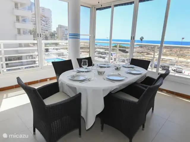 Location de Vacances Espagne, Costa Blanca, Calpe, appartement - Can Talima Terrasse avec vue sur la mer