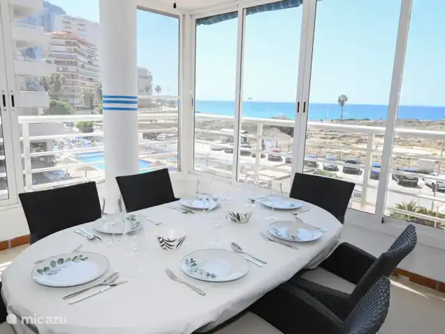 Location de Vacances Espagne, Costa Blanca, Calpe, appartement - Can Talima Terrasse avec vue sur la mer