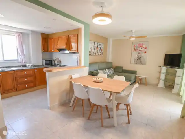 Location de Vacances Espagne, Costa Blanca, Calpe, appartement - Can Talima Salon et cuisine