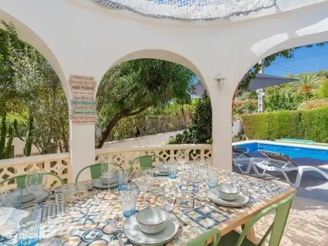 Casa Vida huren in Spanje, Costa Blanca, Benissa - villa Eetgedeelte buiten