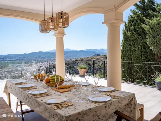 Fietsen, Spanje, Costa Blanca, Jávea, villa Villa Hiedra 180 graden uitzicht over Xabia