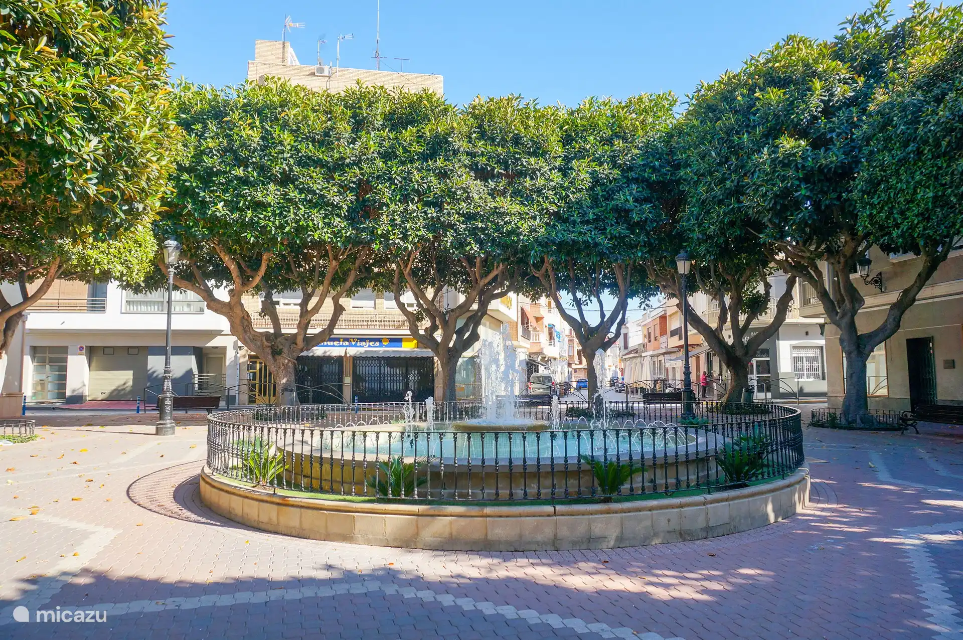 Fontaine au centre de Dolores. 