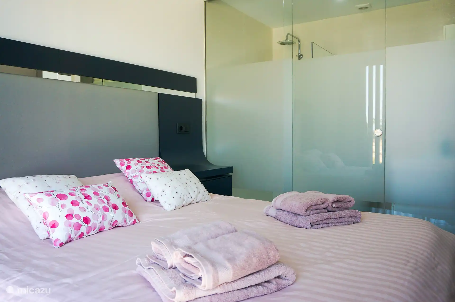 Chambre 2 avec salle de bain au rez-de-chaussée. 