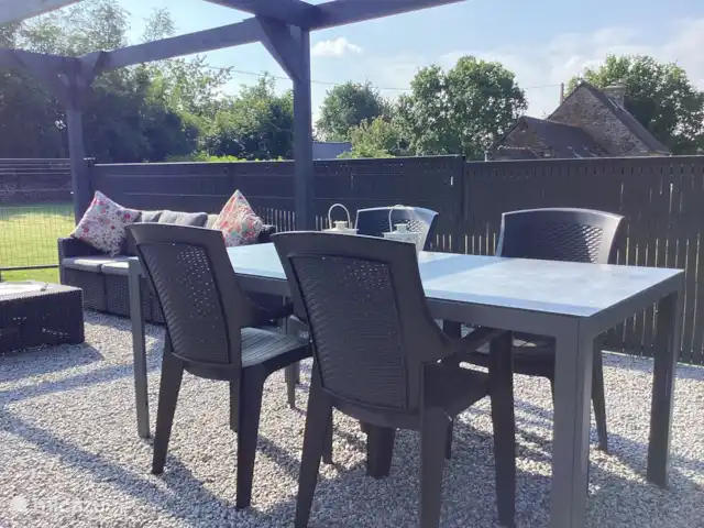 Maison Fleurie, piscina privada climatizada  en Francia, Costas de Armos, Plounévez-Quintín - casa rural / cabaña Comedor