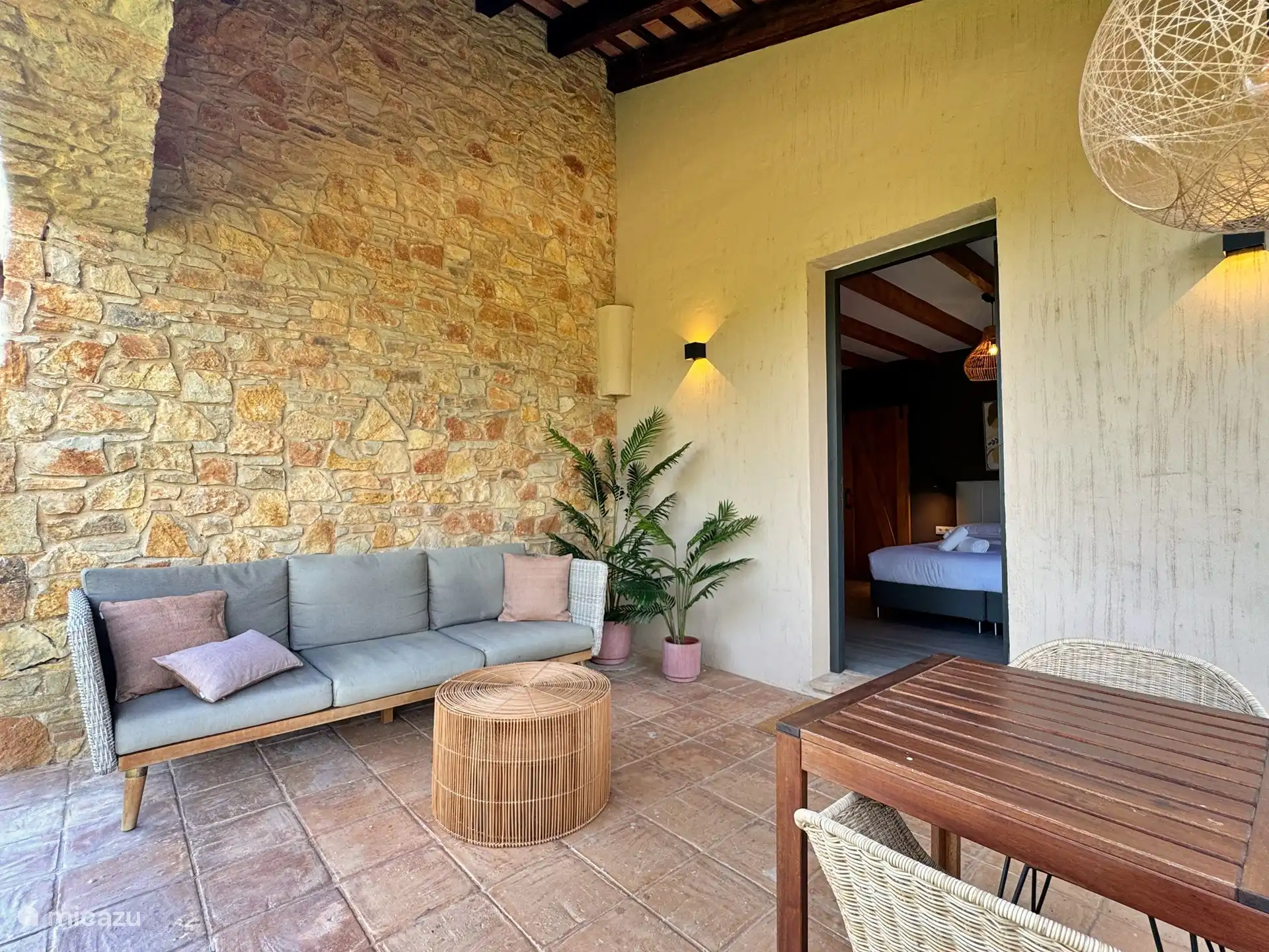 Terrasse der Wohnung.