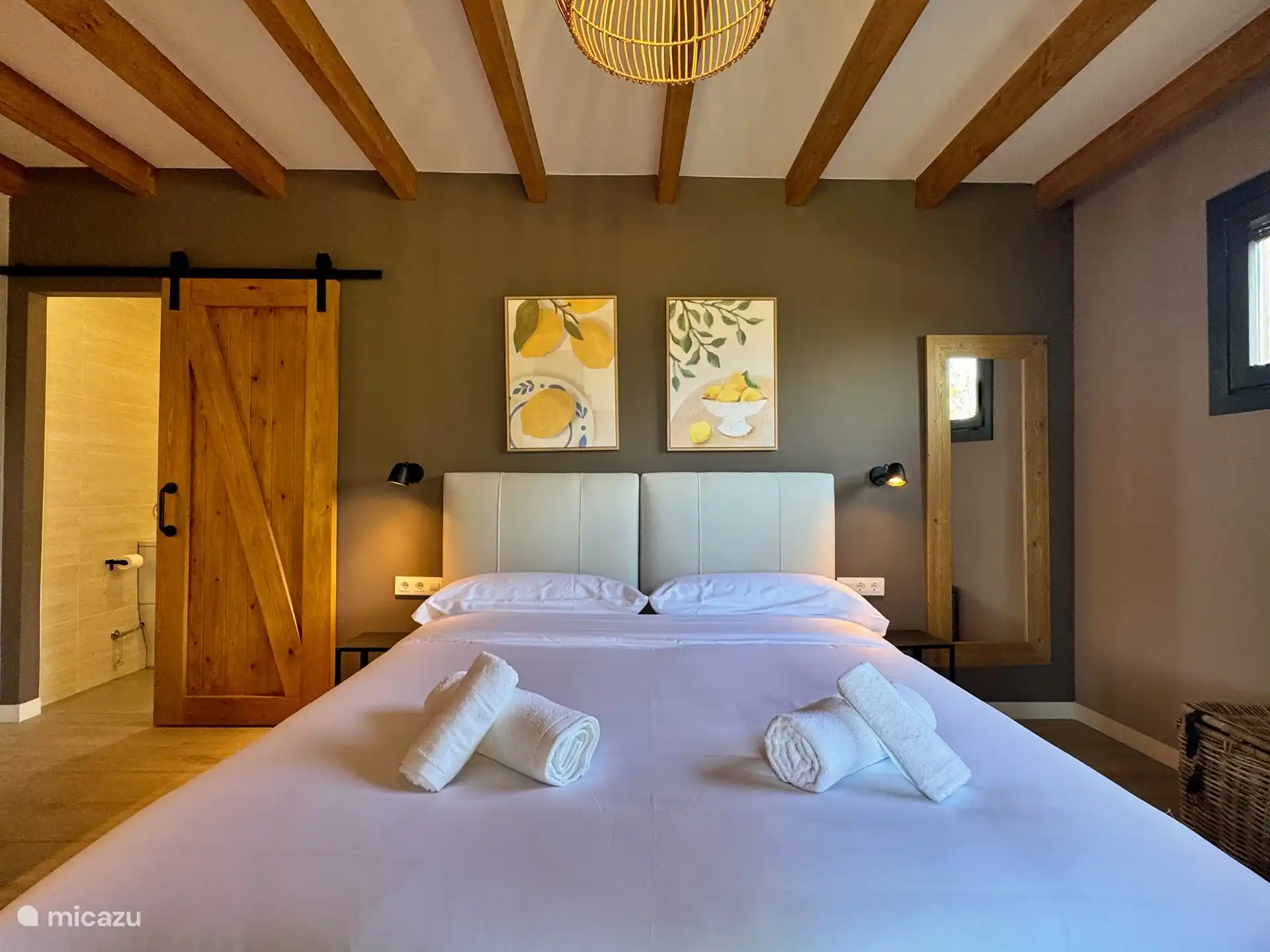 Schlafbereich in der Wohnung.