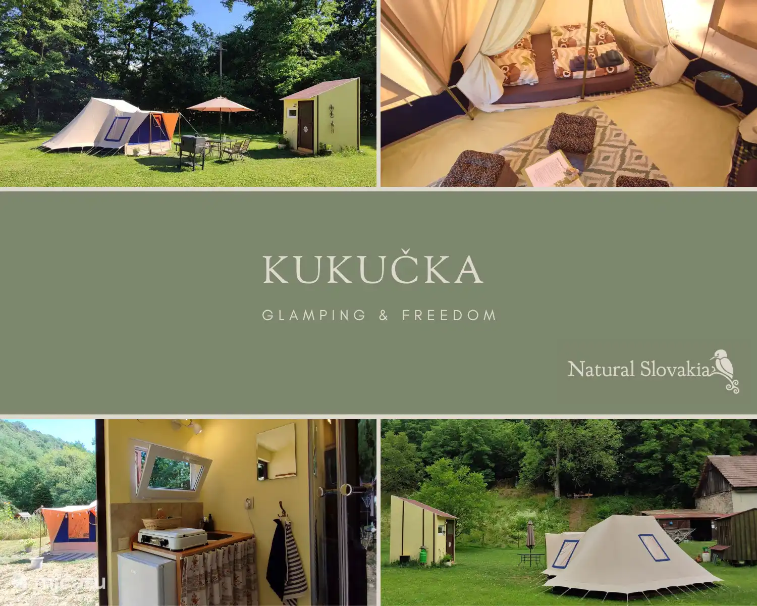 Pyramidenzelt Kukucka in Slowakei, Banská Bystrica, Modrý Kamen - Glamping / Safarizelt / Yurt