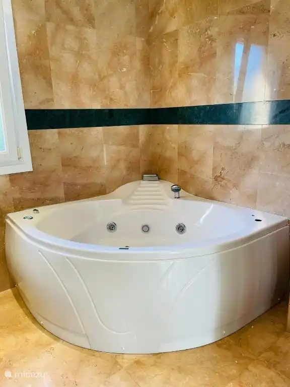 Jacuzzi avec cascade dans la chambre principale