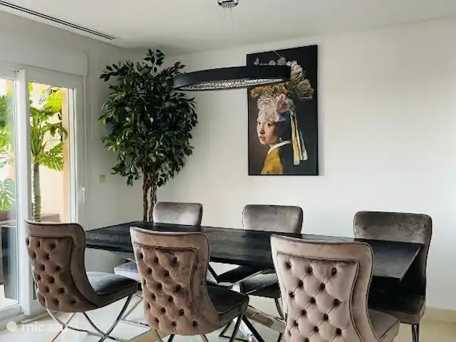Location de Vacances Espagne, Costa del Sol, Marbella, penthouse - VistaReal Marbella Table à manger/table de travail 6 places